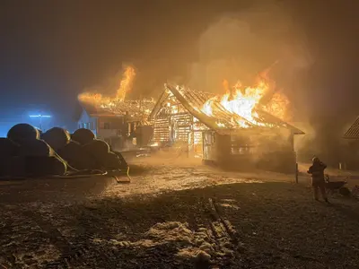 Drama in Beckenried: Großbrand vernichtet Gebäude und bedroht Tiere!