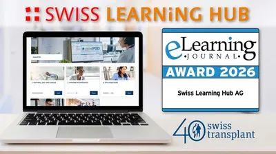 Swiss Learning Hub gewinnt eLearning AWARD 2026 für innovative Schulung!