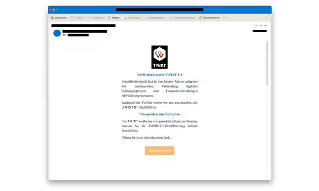 Im Kanton Uri warnt die Polizei vor einer Betrugsmasche mit TWINT, bei der mehrere Online-Bestellungen getätigt wurden.