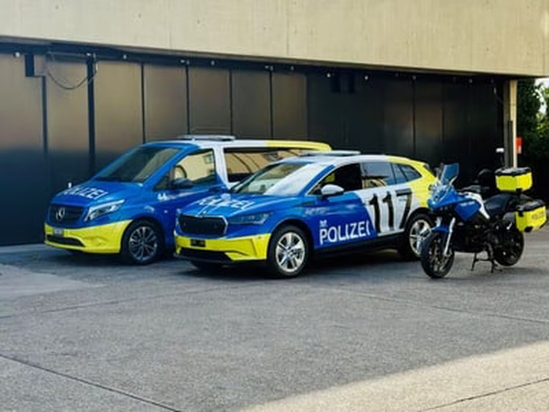 Die Kantonspolizei Basel-Stadt setzt auf Elektromobilität: Neue Mercedes eVito Patrouillenfahrzeuge und Elektro-Motorräder stehen im Einsatz.