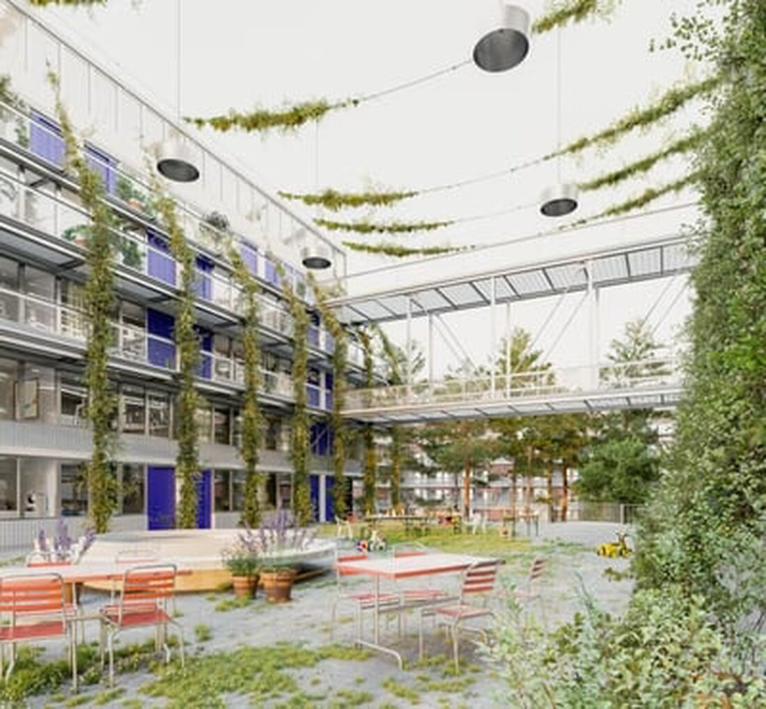 Der Kanton Basel-Stadt plant bis 2031 auf dem Areal der Messehalle 3 rund 170 preisgünstige Wohnungen und diverse Einrichtungen.