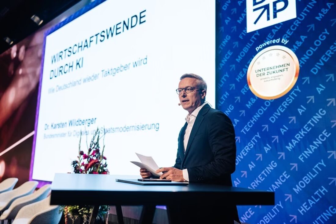 Digitalminister Dr. Karsten Wildberger spricht beim BIG BANG KI FESTIVAL 2026 in Berlin. Hochkarätige Speaker wie Brantner und Höttges erwarten.