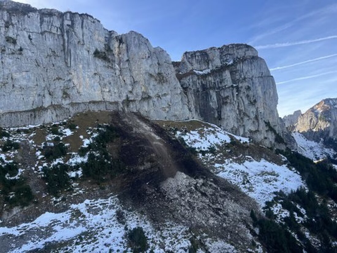 Nach einem Blockschlag am Alp Sigel wird keine von weiteren Abbrüchen ausgegangen. Geologe analysiert Lage vor Ort.