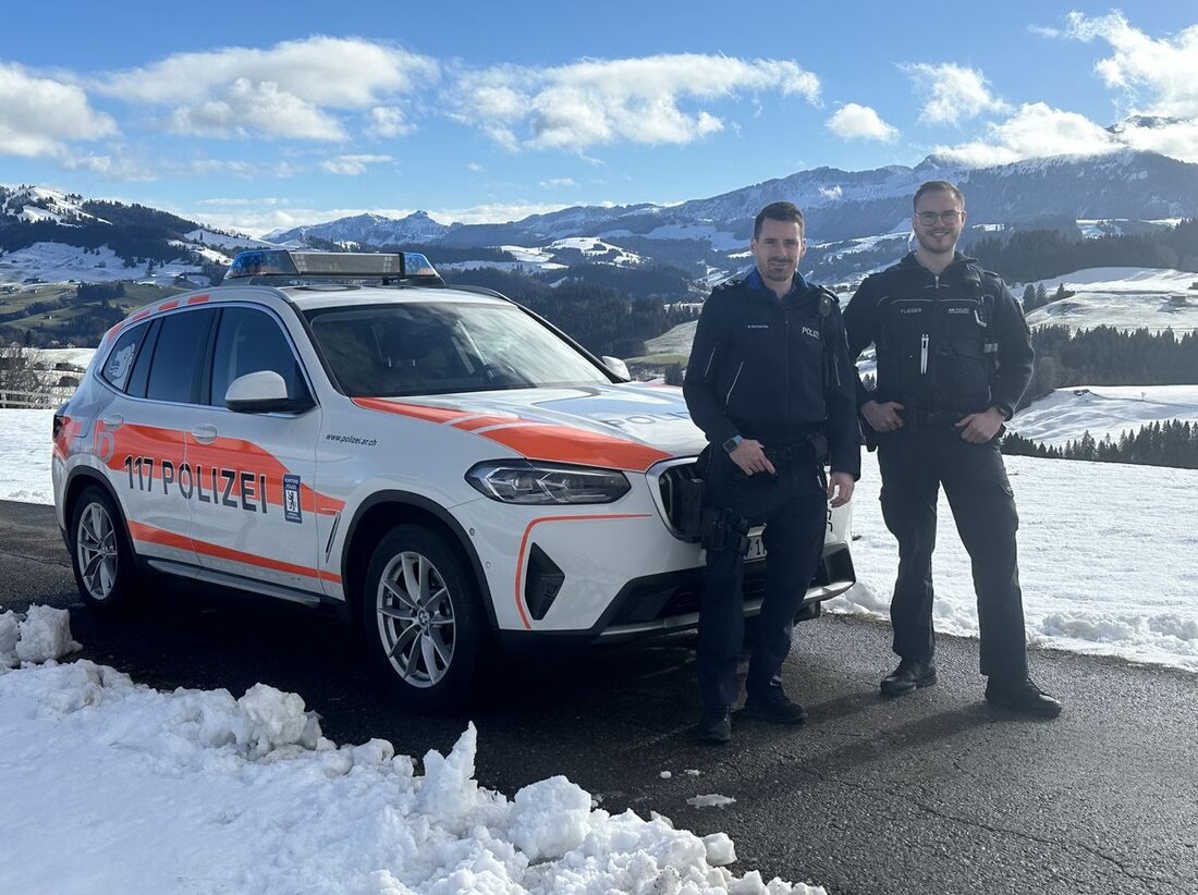 Ein deutscher Polizeioberkommissaranwärter absolviert ein zweiwöchiges Praktikum bei der Kantonspolizei Appenzell Ausserrhoden.