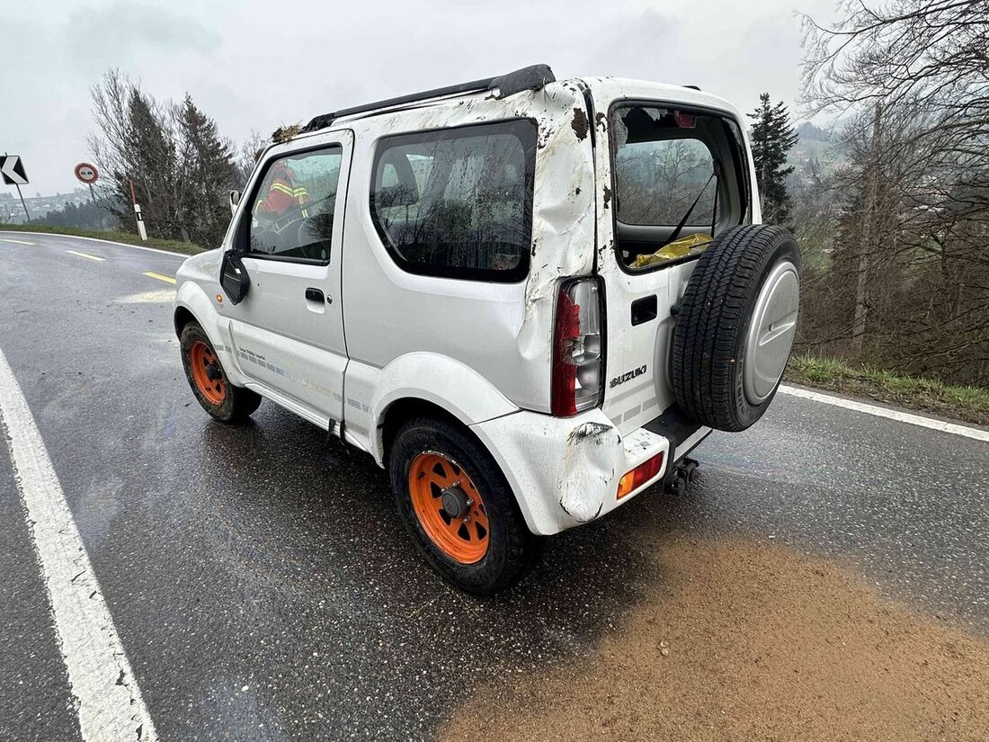Am 26. März überschlug sich in Trogen ein Auto bei einem Selbstunfall. Die 54-jährige Lenkerin blieb unverletzt, doch das Fahrzeug erlitt Totalschaden.