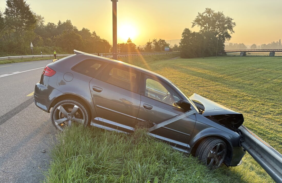 In Eschikofen verunfallte ein gestohlenes Auto. Fahrer flüchtete. Kantonspolizei Thurgau sucht dringend Zeugen.