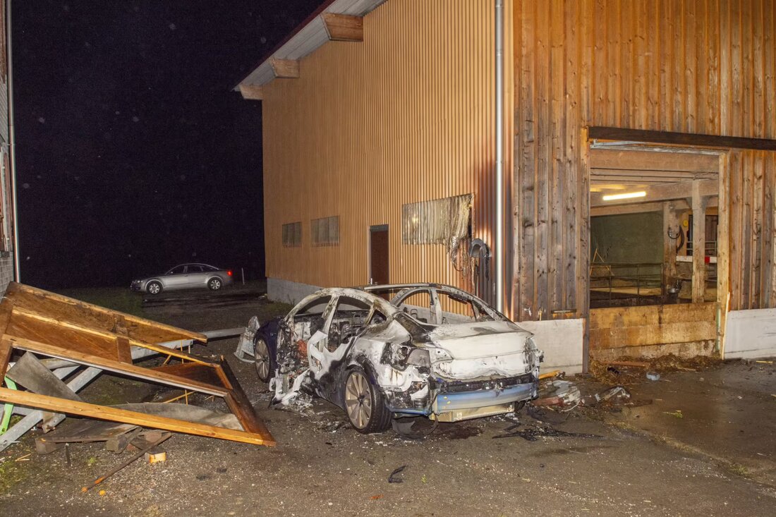 Ein alkoholisierter Autofahrer verunfallte in Heldswil, verursachte einen Fahrzeugbrand und verlor seinen Führerausweis.