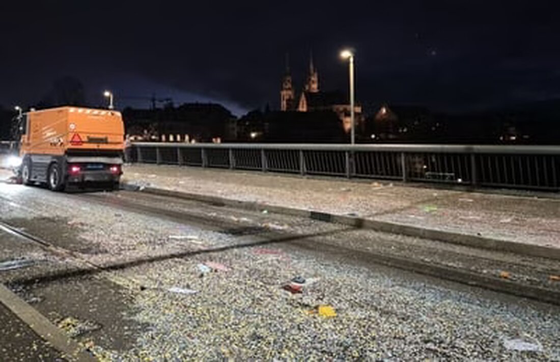 Das Tiefbauamt zieht Bilanz zur Fasnachtsreinigung 2025 in Basel: Rund 212 Tonnen Abfall wurden eingesammelt, Sicherheit gewährleistet.
