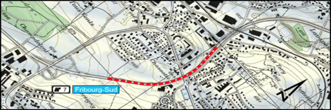 Bundesrat genehmigt Überdeckung der Autobahn N12 in Chamblioux-Bertigny zur Verbesserung der Lebensqualität und Lärmminderung.