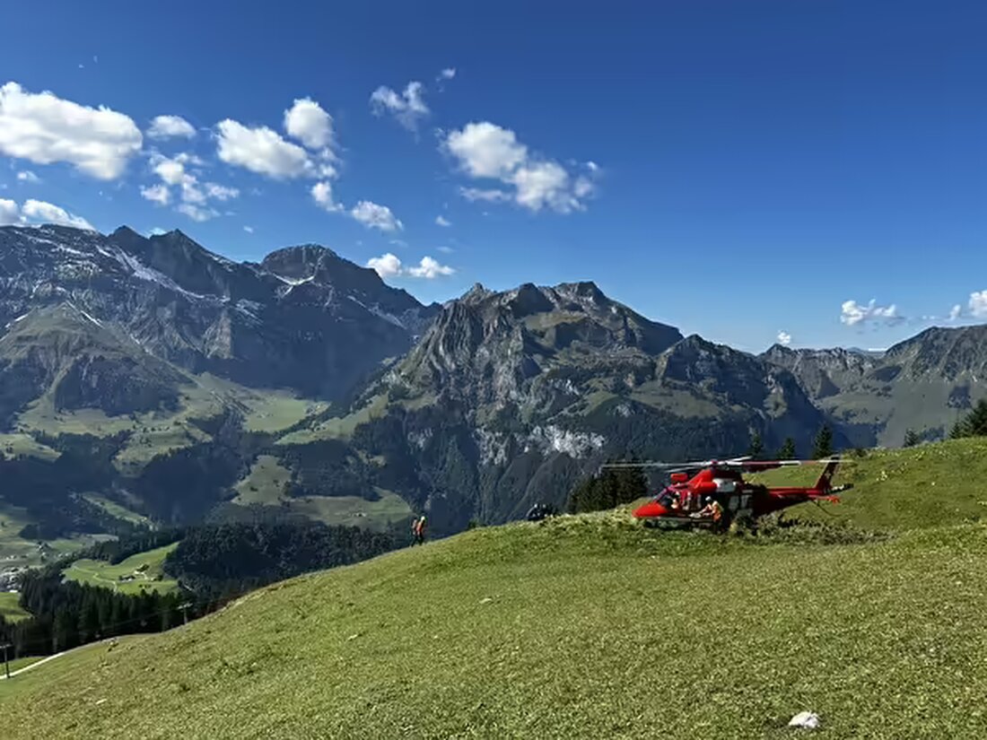 Zwei Personen wurden bei einem Gleitschirmabsturz in Engelberg verletzt. Der Tandemflug endete kurz nach dem Start tragisch.