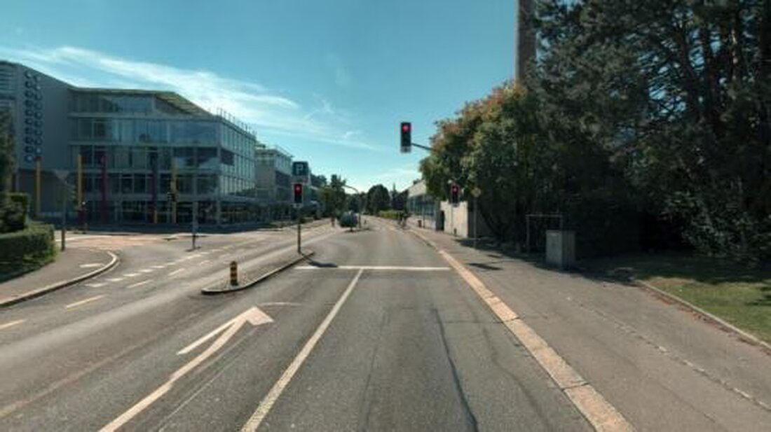 Die Seestrasse in Goldbach wird ab April 2026 instand gesetzt, inklusive neuer Radstreifen und Lichtsignalanlage.