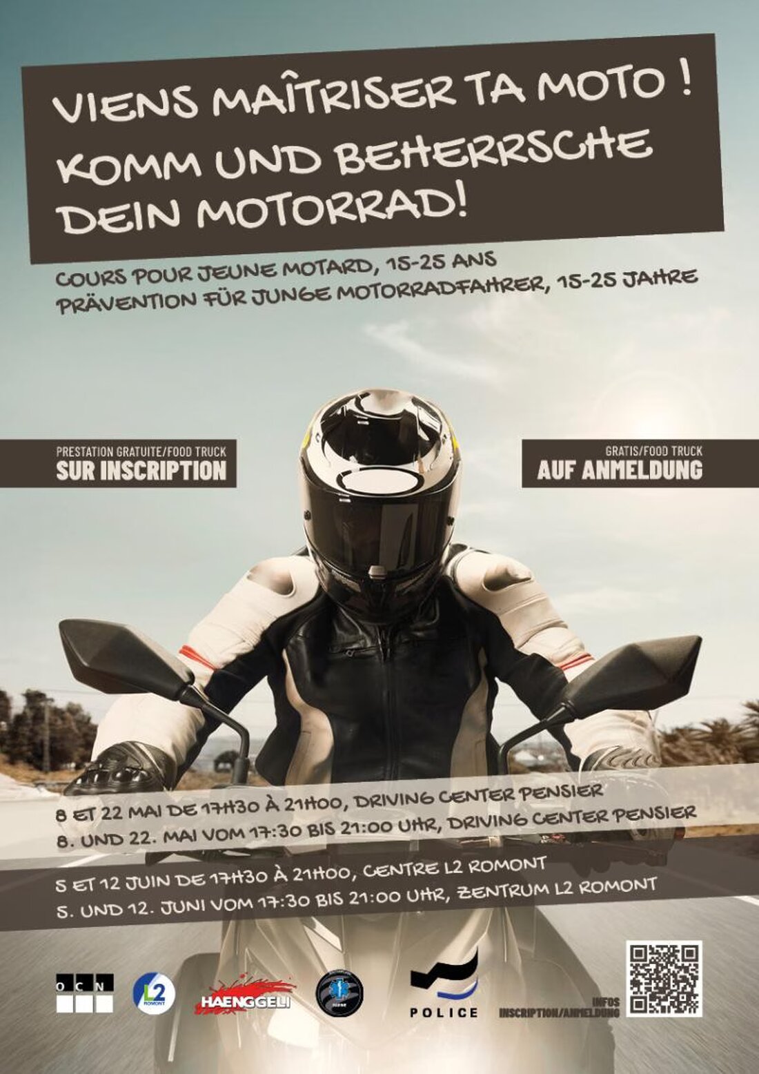 Die Polizei Freiburg wiederholt 2025 ihre Präventionsaktion für junge Motorradfahrer. Melden Sie sich jetzt für Schulungen an!