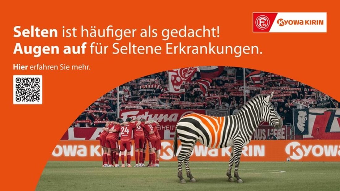 Kyowa Kirin sensibilisiert beim Karneval in Düsseldorf und im Fortuna-Stadion für Seltene Erkrankungen und deren Sichtbarkeit.