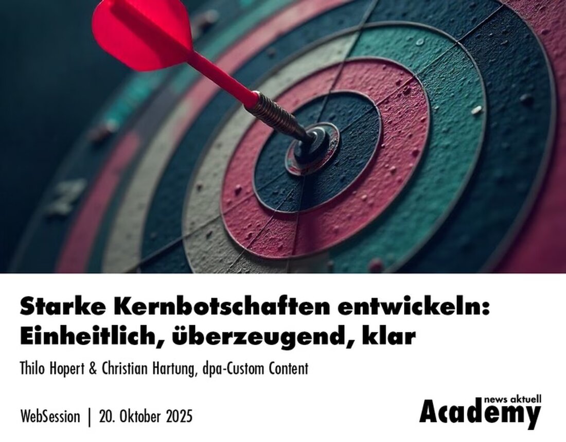 Erlernen Sie in unserem Online-Seminar am 20. Oktober 2025, wie Sie überzeugende Kernbotschaften entwickeln, um Ihre Zielgruppen effektiv zu erreichen.