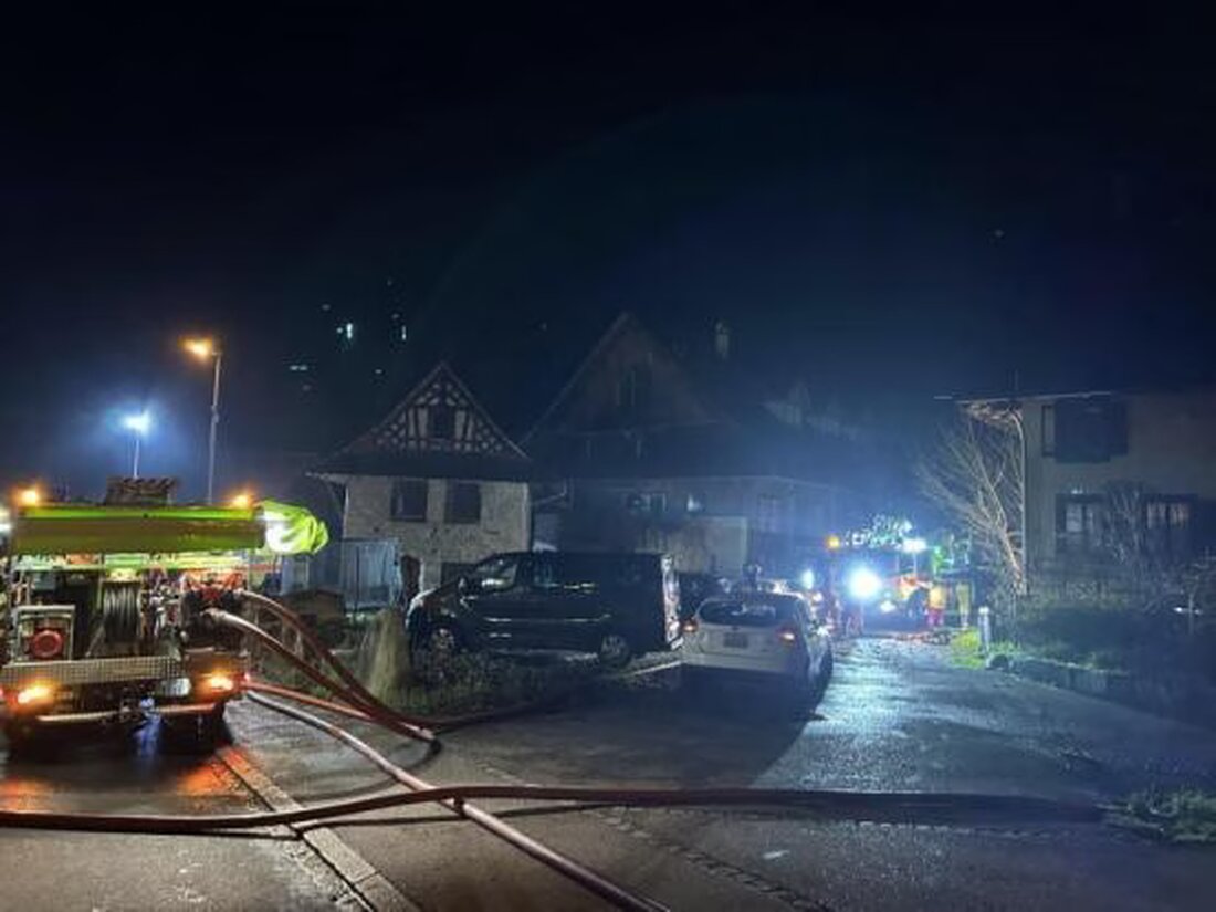 In Mettmenstetten kam es zu einem Küchenbrand mit 600'000 Franken Sachschaden. Feuerwehr rettete Tiere, keine Verletzten.