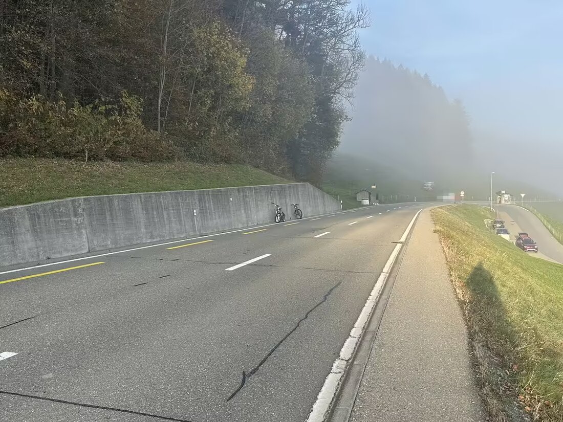 Am 9. November 2024 kollidierten in Grub ein Mofa und ein Fahrrad. Die 69-jährige Fahrradfahrerin wurde verletzt.