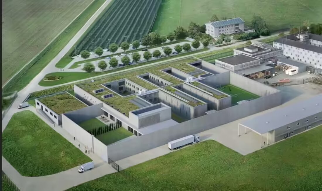 Der Ausbau des Zentralgefängnisses Bellechasse umfasst Küchen- und Parkplatz-Erweiterungen sowie neue Haftinfrastruktur. Baubeginn 2026.