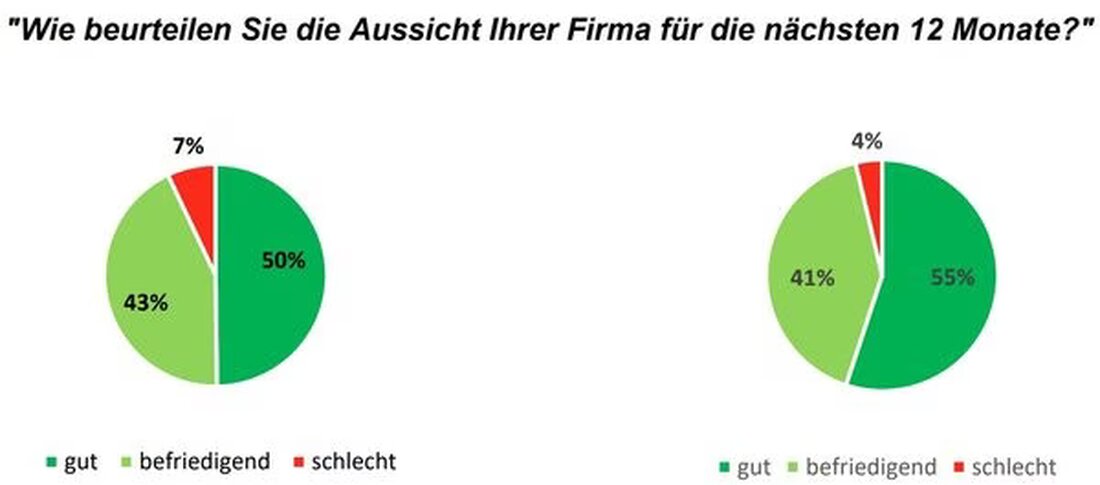 Die Umfrage der Nidwaldner Volkswirtschaftsdirektion zeigt: 55% der Unternehmen haben positive Erwartungen für 2025.