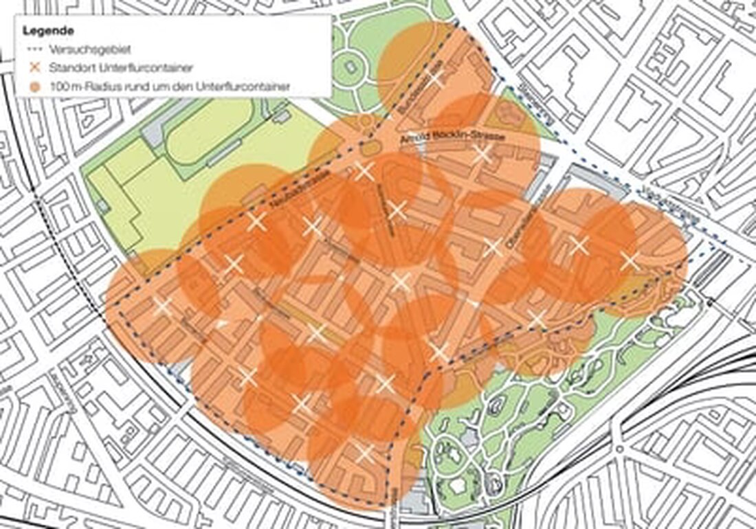 Wegen gestiegener Baukosten wird das Pilotprojekt für Unterflurcontainer in Basel-Stadt verkleinert. 19 Standorte bleiben.