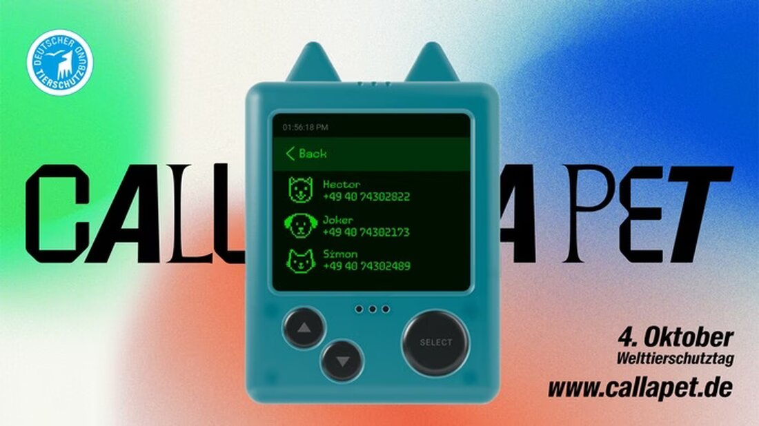 Am Welttierschutztag startet der Deutsche Tierschutzbund mit "CALL A PET" eine KI-Hotline, um überfüllte Tierheime zu entlasten.