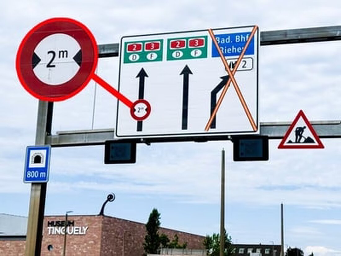 Aktuelle Sanierungsarbeiten auf der A2 in Basel führen zu Verengungen der Überholspur; Verkehrskontrollen zur Sicherheit angekündigt.