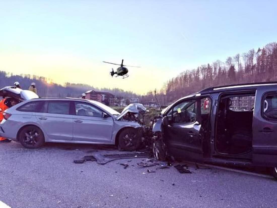 Bei einer Frontalkollision auf der Tösstalstrasse in Rämismühle wurden vier Personen, darunter ein Säugling, schwer verletzt. Die Unfallursache wird ermittelt.