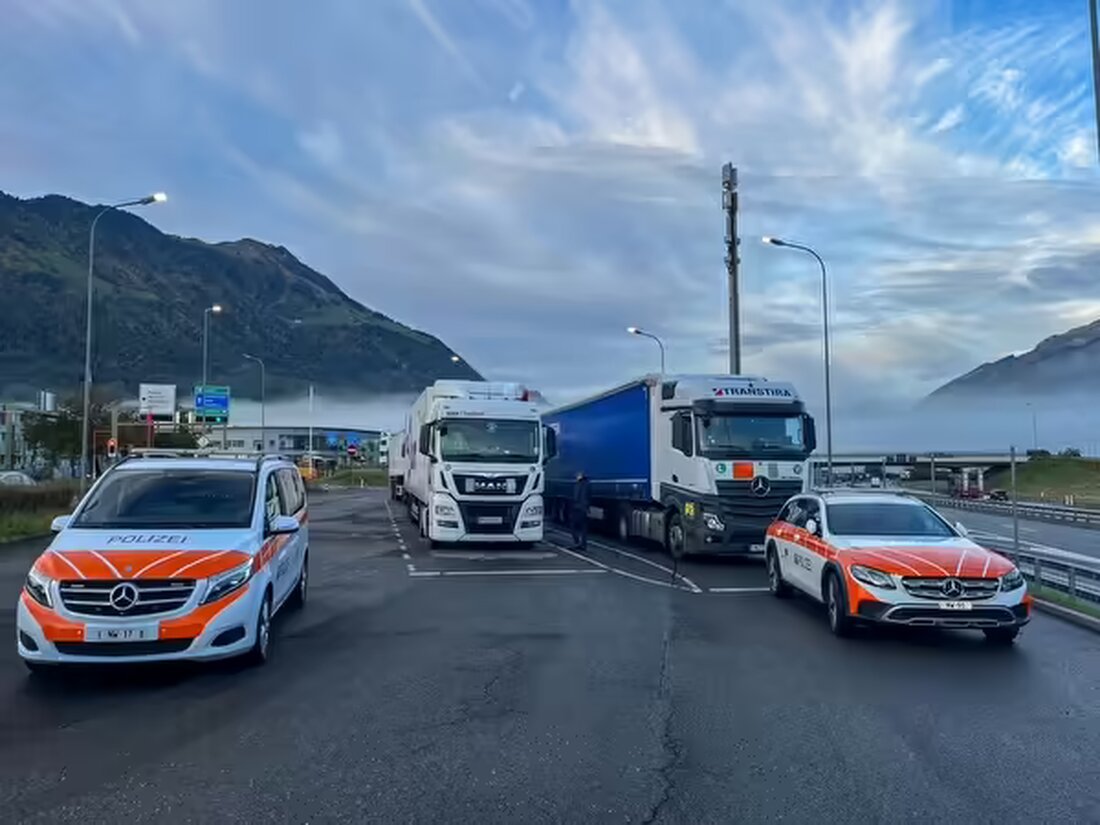 Am 9. Oktober 2024 kontrollierte die Kantonspolizei Nidwalden auf der A2 31 Lastwagen, wobei sieben Fahrer angezeigt wurden.