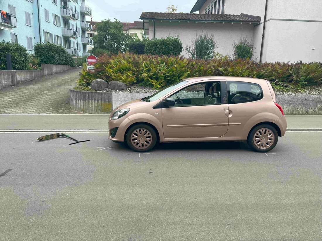 Am Freitag verletzte sich ein 5-jähriger Scooter-Fahrer leicht bei einem Unfall mit einem Auto in Rorschach.