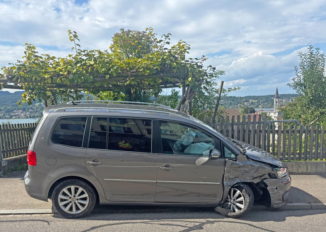 Ein Autofahrer verursachte in Steckborn einen Selbstunfall nach einem Sekundenschlaf. Der 74-Jährige wurde verletzt ins Spital gebracht.