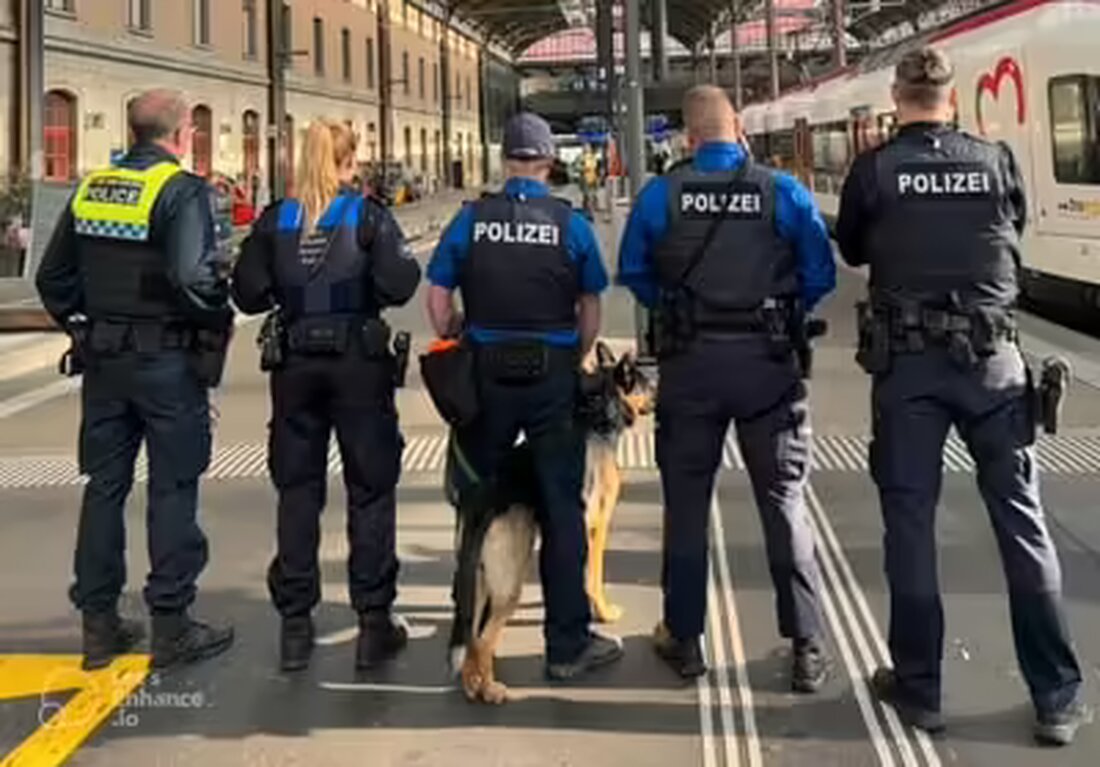 Kantonspolizei Basel-Stadt kontrollierte am Bahnhof SBB erneut 200 Personen im Rahmen eines grenzüberschreitenden Sicherheitseinsatzes.