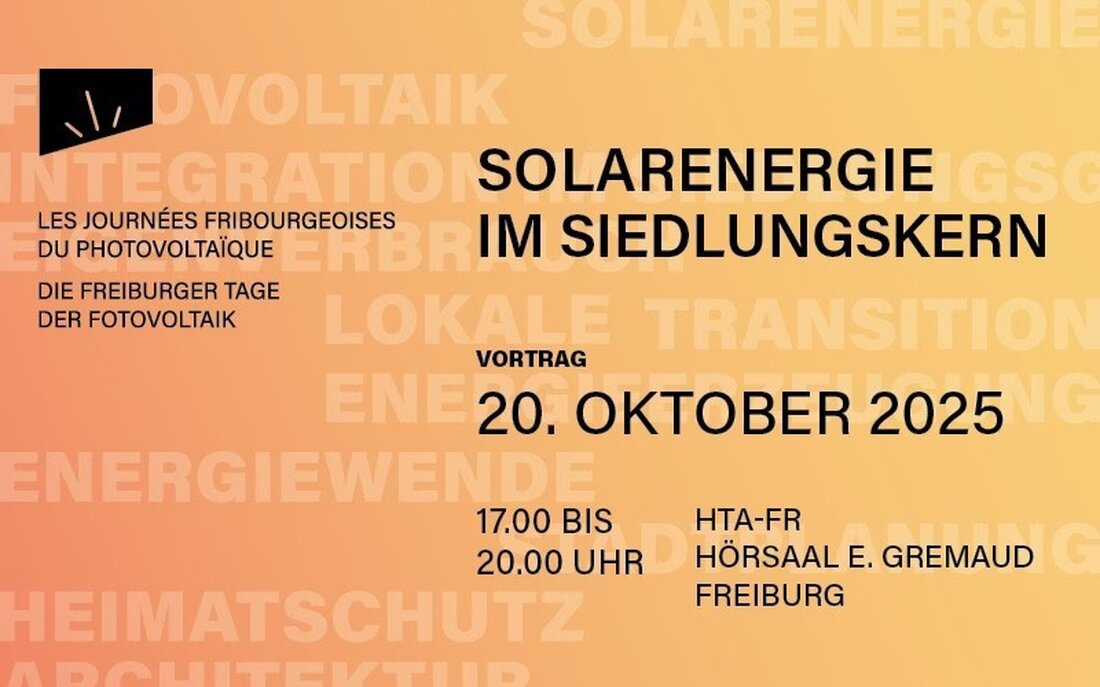 Am 20. Oktober 2025 diskutieren Experten in Freiburg die Integration von Fotovoltaik in historischen Siedlungen und sozialen Herausforderungen.