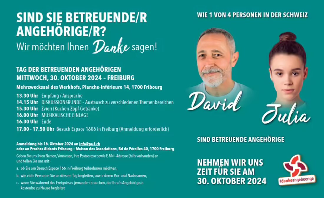 Am 30. Oktober feiern wir die wertvolle Arbeit betreuender Angehöriger und fördern den Austausch in Freiburg.