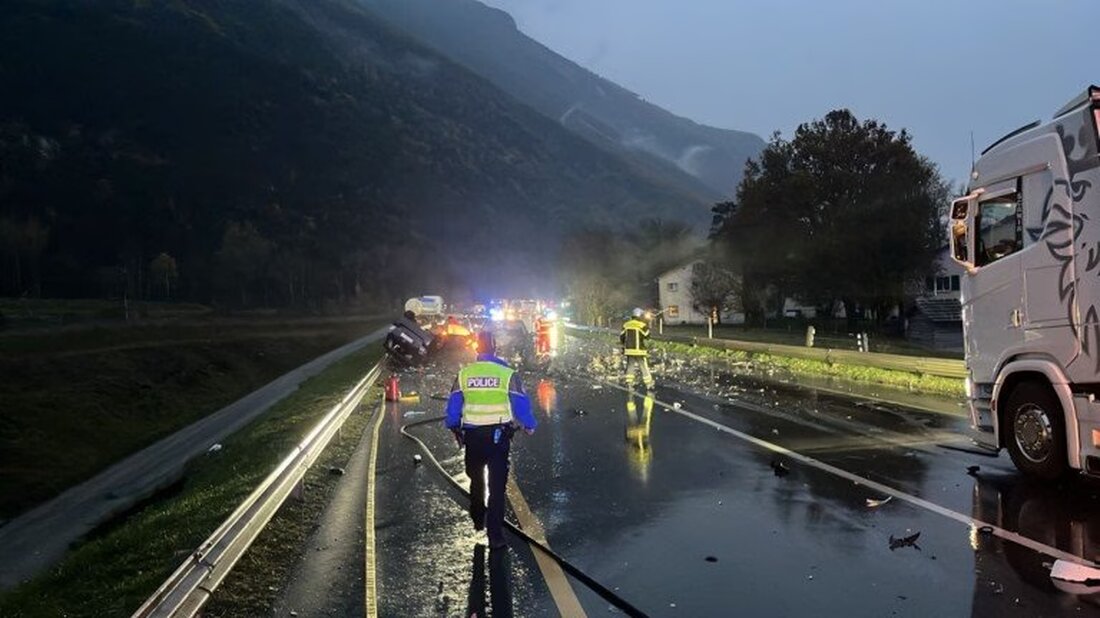 Ein schwerer Verkehrsunfall in Leuk am 19. November 2024 fordert das Leben eines 27-jährigen Sri-Lankers. Zwei weitere Verletzte.