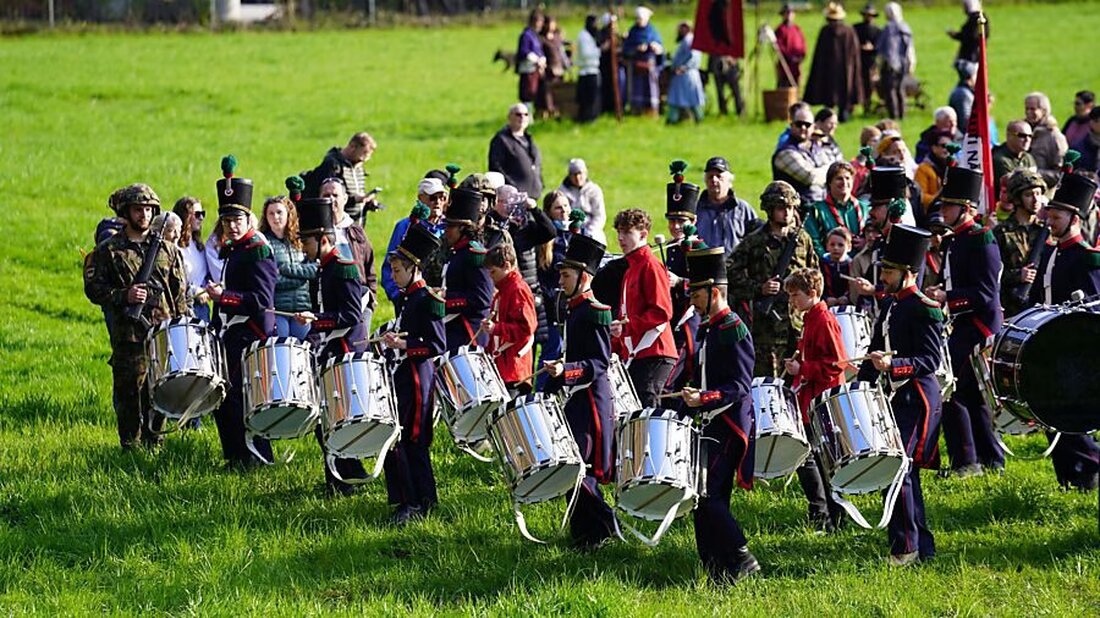 Glarner gedenken der Schlacht von Näfels am 9. April 2026. Traditionelle Feier mit Landammann und Pfarrehepaar.