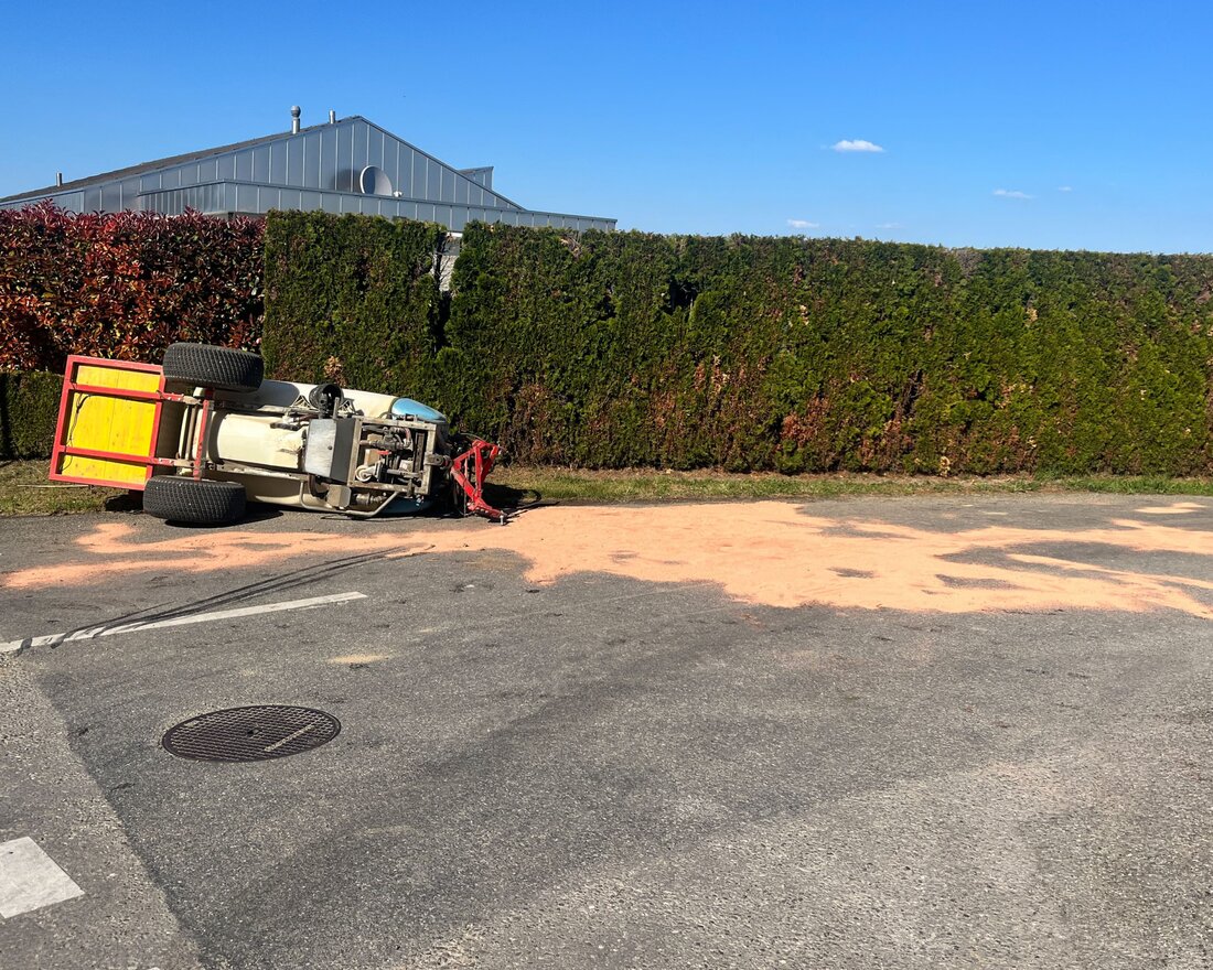 Traktorunfall in Kesswil: Ein 45-Jähriger Fahrer schwer verletzt, nach Unfall von Rega ins Spital geflogen. Gründe unklar.