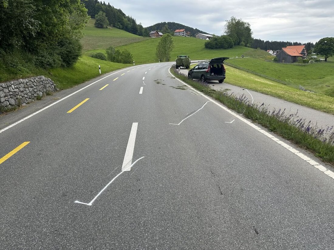 In Teufen kam es am 20. Mai 2025 zu einem Verkehrsunfall zwischen einem Traktor und einem Auto. Niemand wurde verletzt.