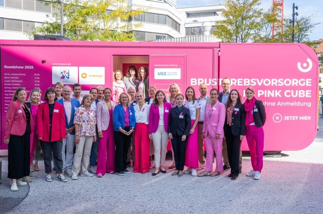 Die PINK CUBE Roadshow 2025 startet am 6. September in Zürich, um Brustkrebsaufklärung und Chancengleichheit in der Schweiz zu fördern. Besuchen Sie die Initiative in 11 Kantonen für kostenlose Beratungen und Tastuntersuchungen.