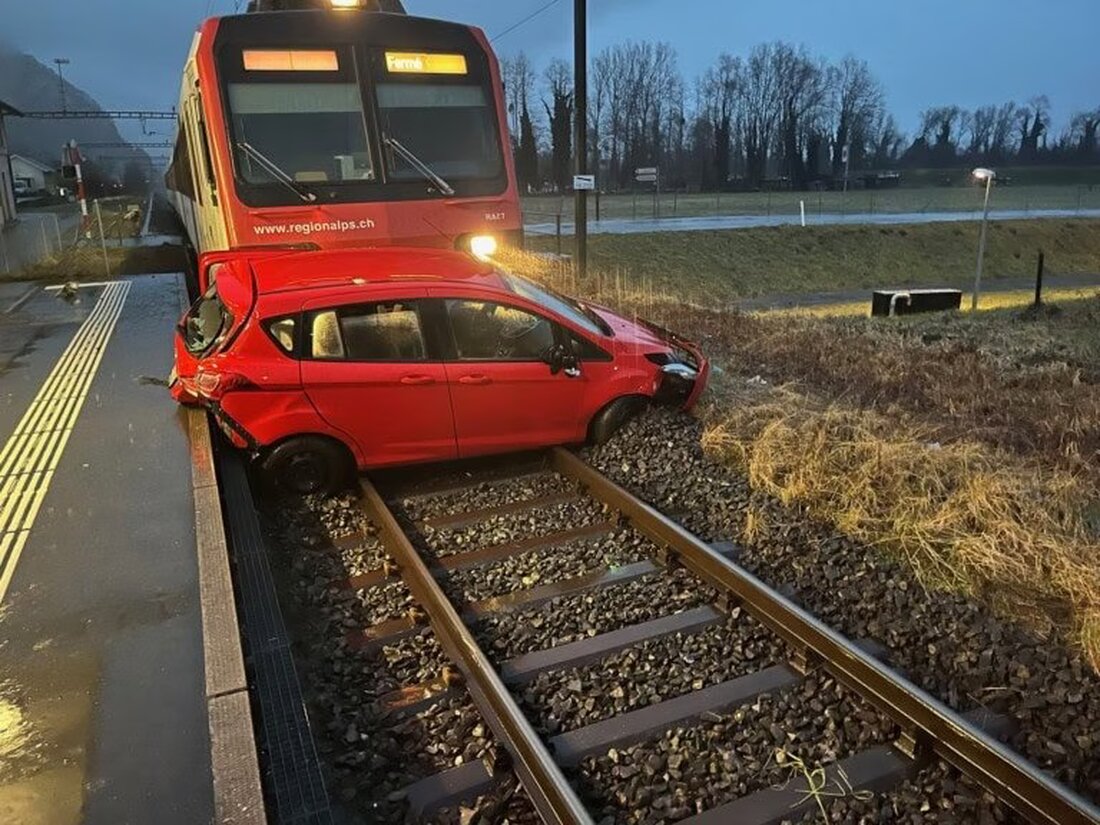 Am 27. Januar 2025 ereignete sich in Vouvry eine Zug-Auto-Kollision, ohne Verletzte. Die Fahrerin konnte rechtzeitig fliehen.