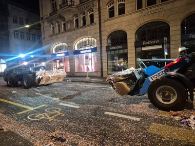 Basel erstrahlt nach Fasnacht: 170 Tonnen Abfall verschwunden!