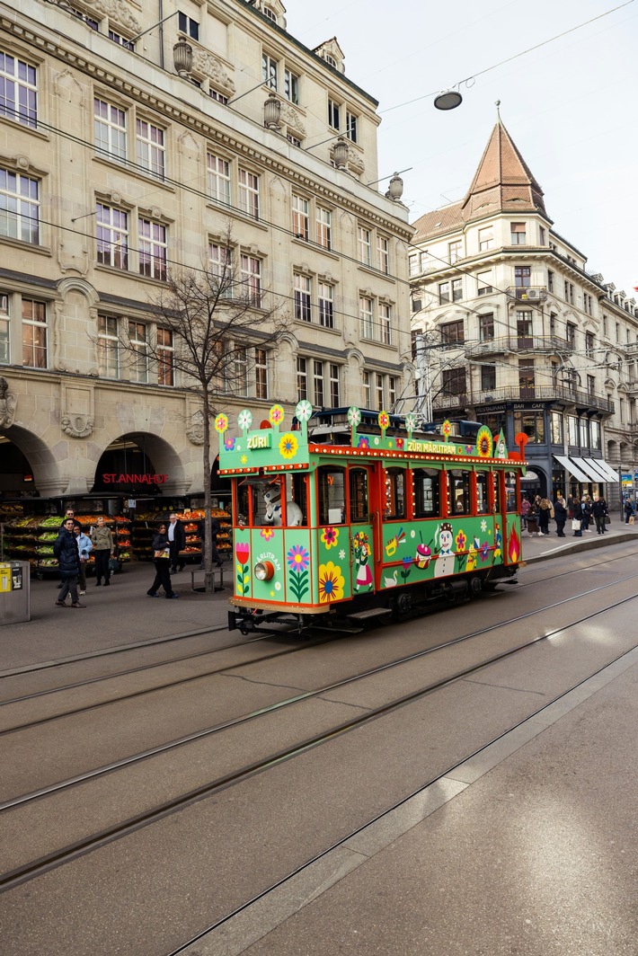 Züri Märlitram feiert Premiere: Frühlingszauber auf Schienen!