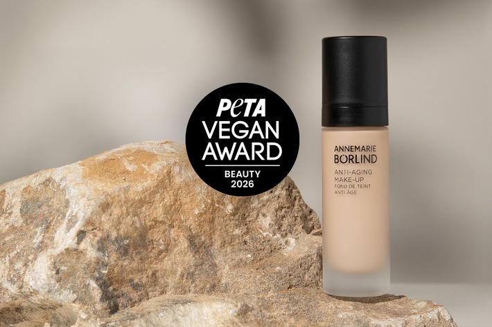 BÖRLINDs Anti-Aging Make-up gewinnt PETA VEGAN AWARD 2026!